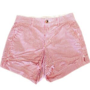 5/$55 Old Navy Mid Rise Everyday Shorts Candystripe Pink/red Stripe, 2